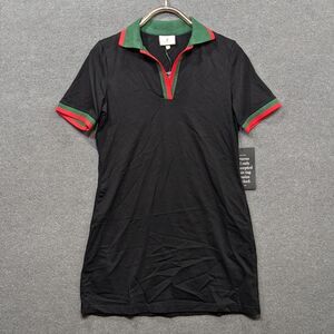 Tuckernuck Black Dress with Red and Green Accents